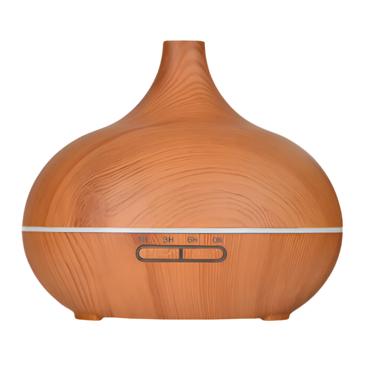 Aromatherapy Diffuser 550ml Essential Oil Diffuser Silent Humidifier Large Room Low Noise Wood Grain Ultrasonic Diffusers