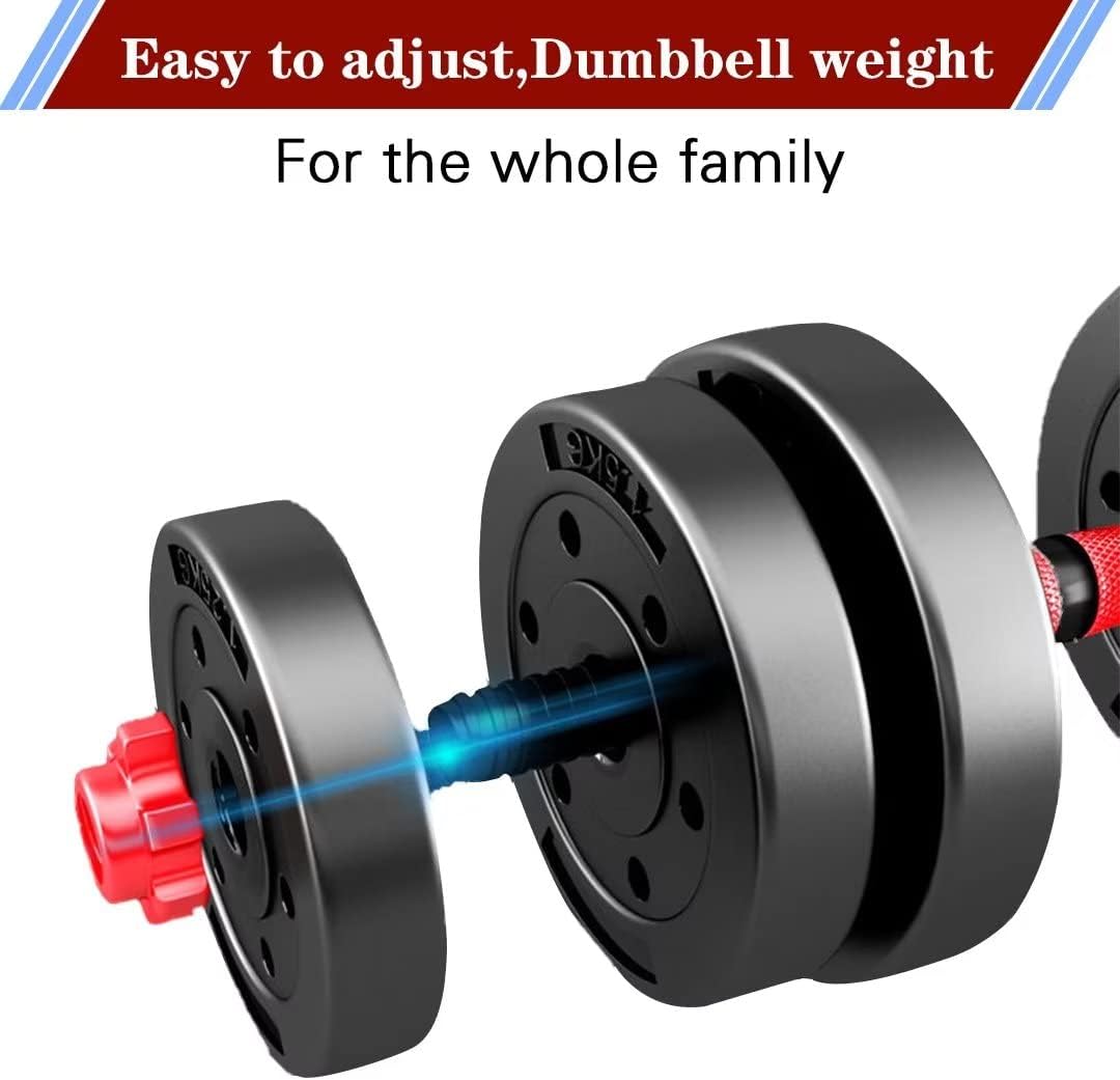 Adjustable-Dumbbells-Sets Free Weights Dumbbells Set of 2 Convertible To Barbell A Pair of Lightweight for Home Gym Equipment 20/30/40/60/80lbs