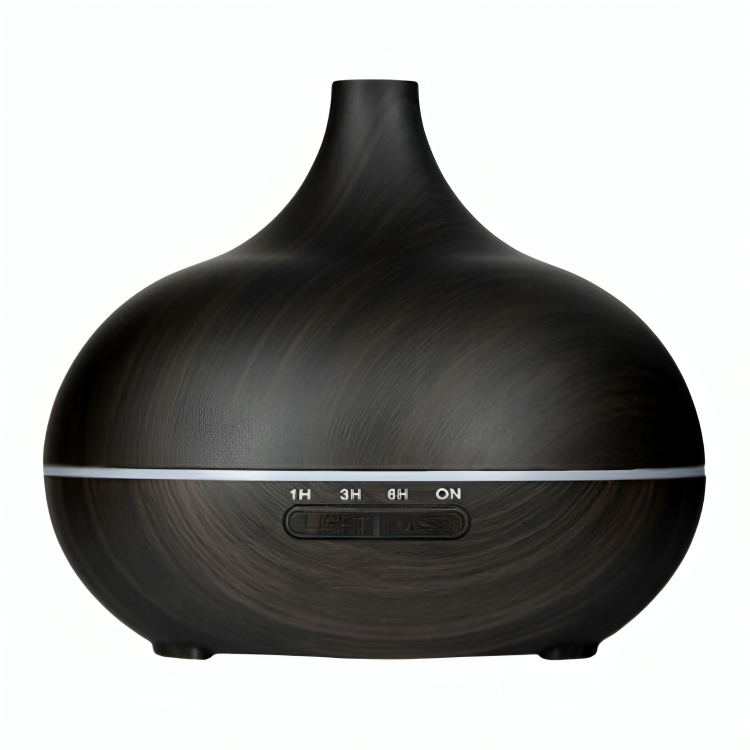 Aromatherapy Diffuser 550ml Essential Oil Diffuser Silent Humidifier Large Room Low Noise Wood Grain Ultrasonic Diffusers