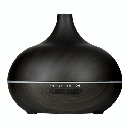 Aromatherapy Diffuser 550ml Essential Oil Diffuser Silent Humidifier Large Room Low Noise Wood Grain Ultrasonic Diffusers