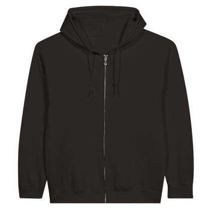 Classic Unisex Zip Hoodie - Customizable Staff Logo Personalize Custom Logo Embroidery Direct-to-Garment