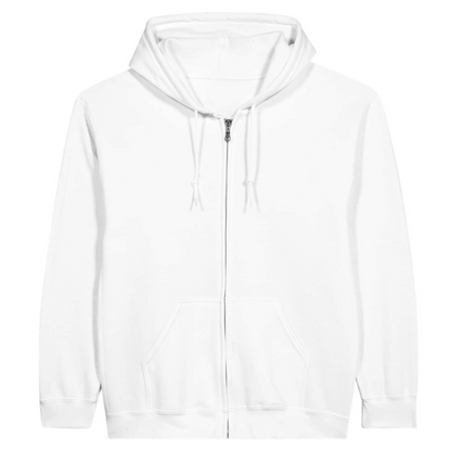 Classic Unisex Zip Hoodie - Customizable Staff Logo Personalize Custom Logo Embroidery Direct-to-Garment