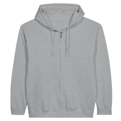 Classic Unisex Zip Hoodie - Customizable Staff Logo Personalize Custom Logo Embroidery Direct-to-Garment