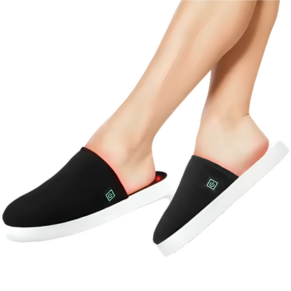 Cozy Red Light Therapy Slippers Sandals Infrared for Feet Foot Pain Relief LED Light Therapy Slipper Device for Foot Toes Instep Heel Home Use