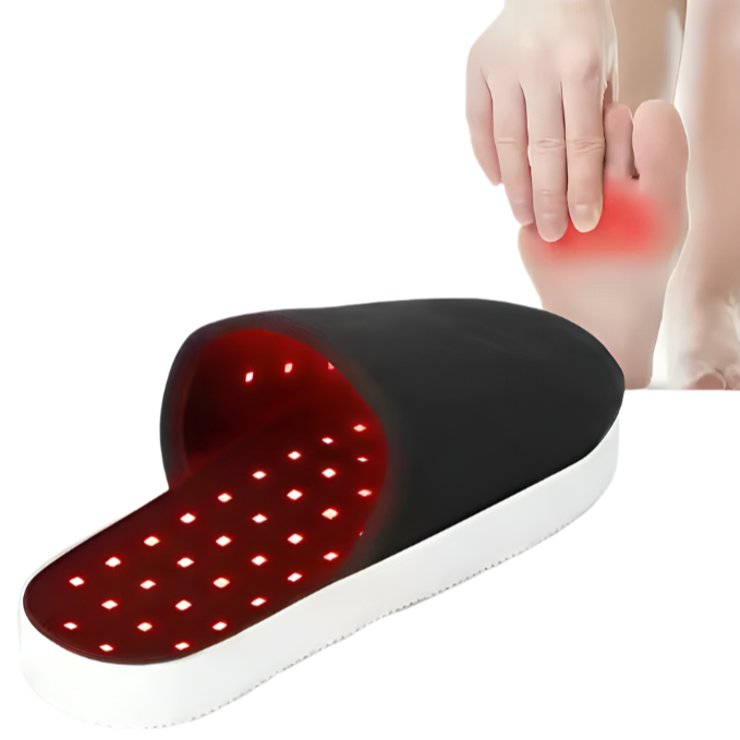 Cozy Red Light Therapy Slippers Sandals Infrared for Feet Foot Pain Relief LED Light Therapy Slipper Device for Foot Toes Instep Heel Home Use
