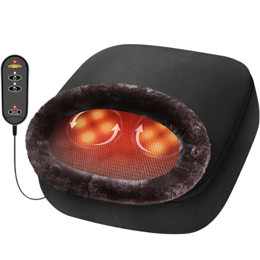 Foot & Back Massager with Heat – Kneading Foot Massager Machine with Heating Pad & Cushion for Feet Back & Legs Relaxation