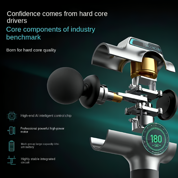Buy One Get One Free - 2024 Professional Deep Tissue Massage Gun with LCD Screen – Electric Muscle & Pain Relief Massager for Body & Back