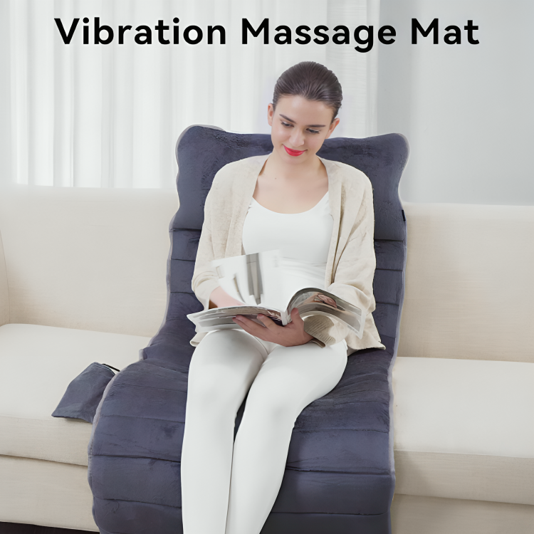 Memory Foam Full Body Massage Mat with Heat Back Massager Pad with 10 Vibration Motors and 6 Heating Zones, Massage Chair Pad Cushion for Full-Body Relaxation 16x6inch