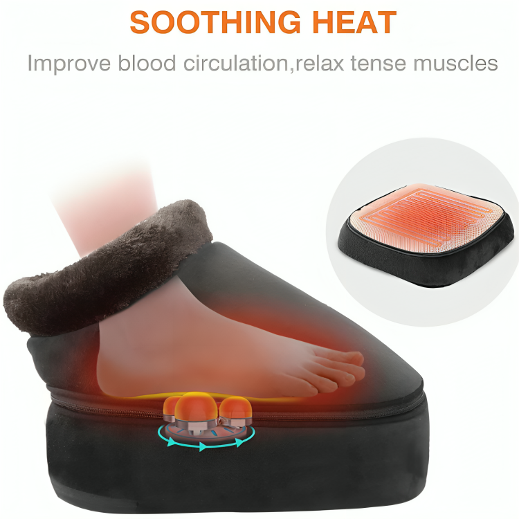 Foot & Back Massager with Heat – Kneading Foot Massager Machine with Heating Pad & Cushion for Feet Back & Legs Relaxation