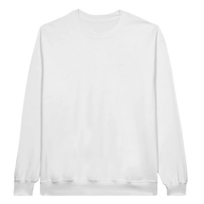 Classic Unisex Crewneck Sweatshirt - 100% Cotton Customize own Logo Photo Picture Phrase Personalize  Embroidery Direct-to-Garment