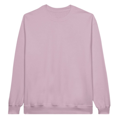 Classic Unisex Crewneck Sweatshirt - 100% Cotton Customize own Logo Photo Picture Phrase Personalize  Embroidery Direct-to-Garment