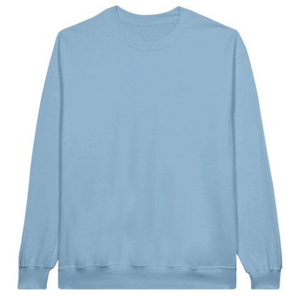 Classic Unisex Crewneck Sweatshirt - 100% Cotton Customize own Logo Photo Picture Phrase Personalize  Embroidery Direct-to-Garment