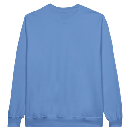 Classic Unisex Crewneck Sweatshirt - 100% Cotton Customize own Logo Photo Picture Phrase Personalize  Embroidery Direct-to-Garment