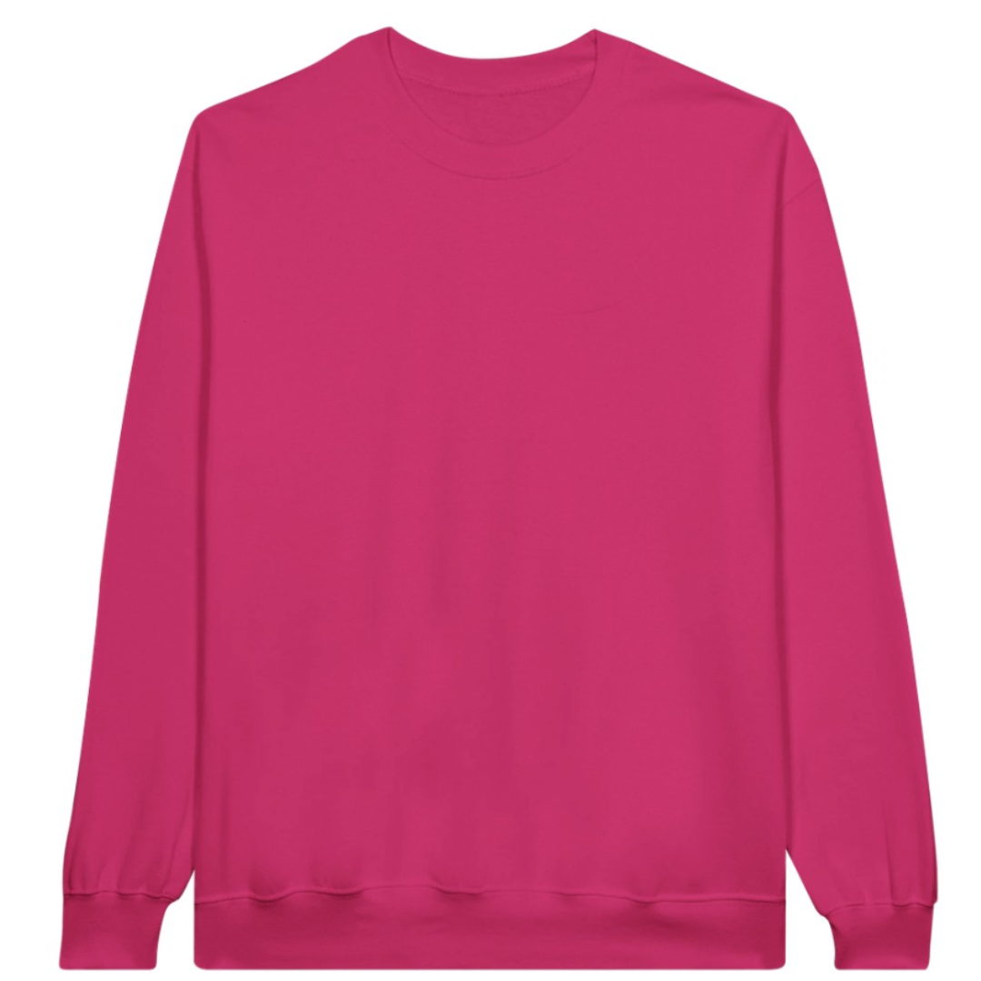 Classic Unisex Crewneck Sweatshirt - 100% Cotton Customize own Logo Photo Picture Phrase Personalize  Embroidery Direct-to-Garment