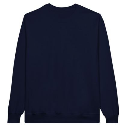 Classic Unisex Crewneck Sweatshirt - 100% Cotton Customize own Logo Photo Picture Phrase Personalize  Embroidery Direct-to-Garment