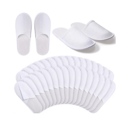 Disposable Spa Slippers Bulk Standard Unisex General Size for Men and Women Hotel Travel Guests
