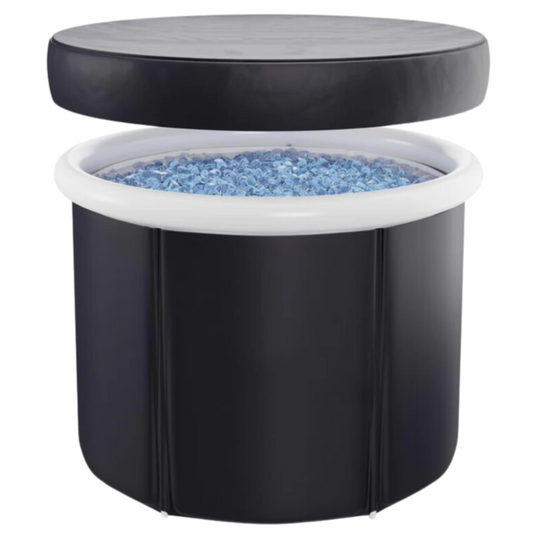 Therapy Ice Bath Pod Cold Water Plunge 3X Thermal Insulated Layers UFO Insulated Lid All Weather Cover Portable Outdoor Ice Bath Pod