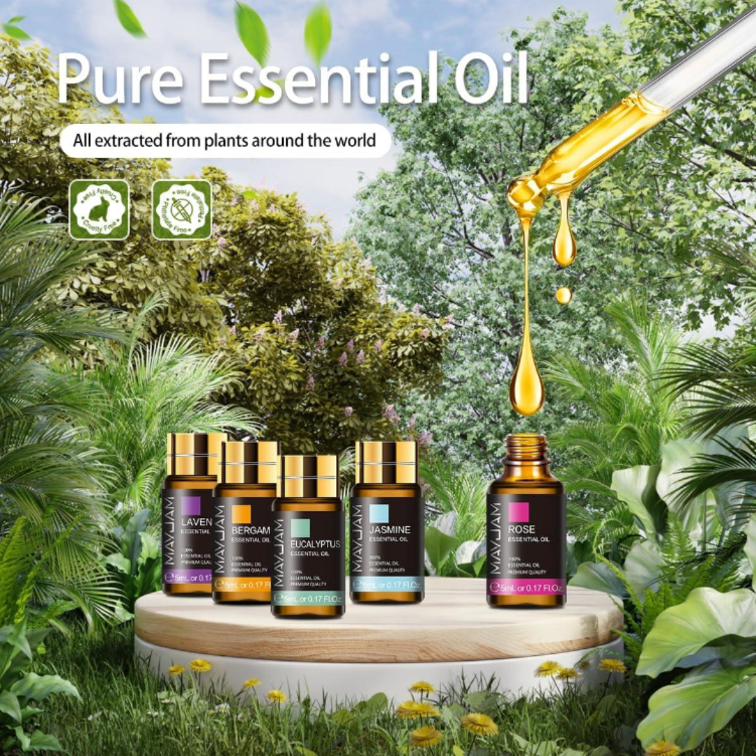 Essential Oils Set 20 Pcs - 100% Pure & Natural 5ml Set Pure Essential Oils for Diffusers Fragrance Oil Scented Oil