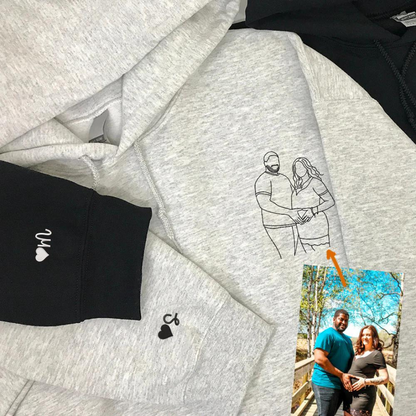 Classic Unisex Pullover Hoodie - Customizable Staff Logo Personalize Embroidery Direct-to-Garment
