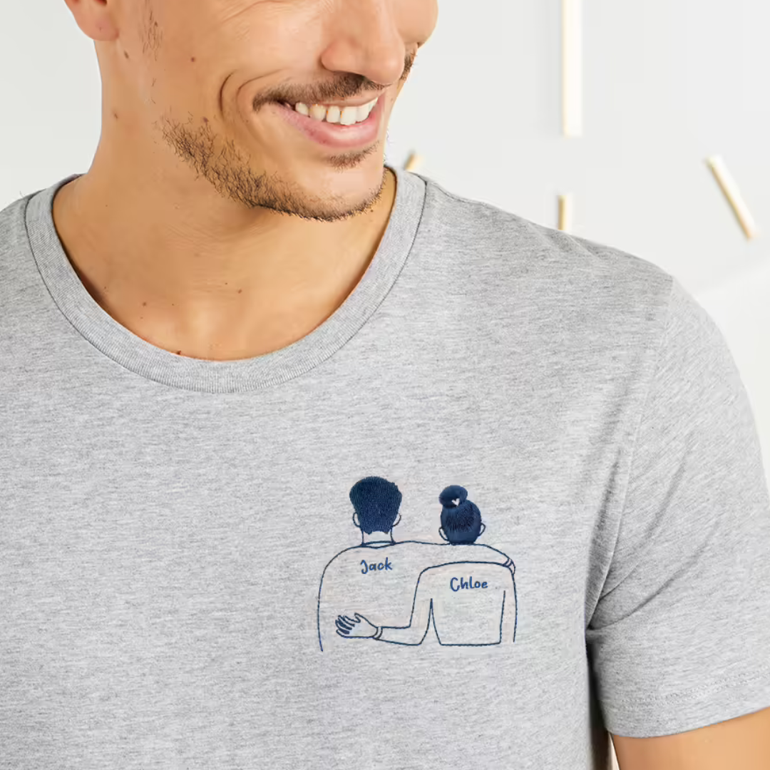 Ultra Cotton Unisex Crewneck T-shirt - Customizable Staff Logo Personalize Embroidery Direct-to-Garment