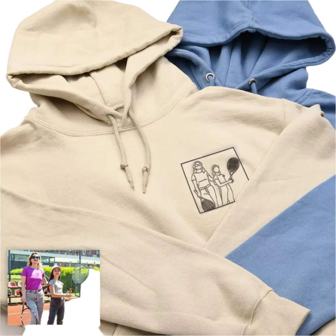 Classic Unisex Pullover Hoodie - Customizable Staff Logo Personalize Embroidery Direct-to-Garment