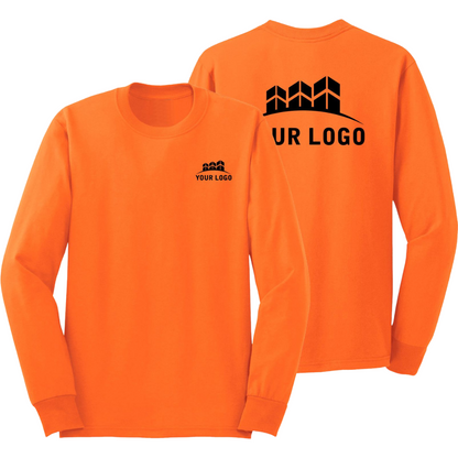 Premium Unisex Longsleeve T-shirt - Customizable Staff Logo Personalize Own Design Embroidery Direct-to-Garment
