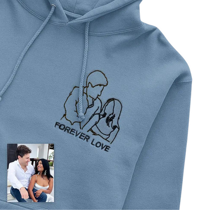 Classic Unisex Pullover Hoodie - Customizable Staff Logo Personalize Embroidery Direct-to-Garment