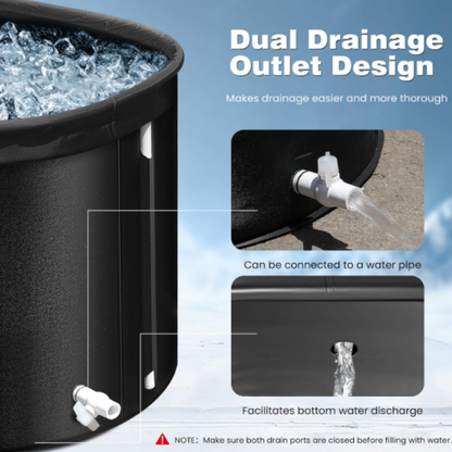 Ice Bath Portable Tub for Athletes Multiple Layered Portable Outdoor Cold Plunge Tub for Muscle Recovery Ice Baths for Home Gym Indoor Large 101 Gal XL