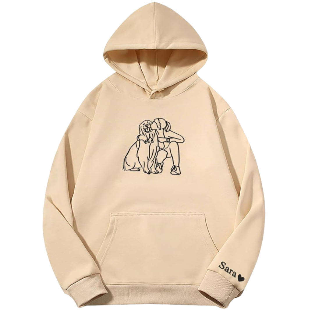 Classic Unisex Pullover Hoodie - Customizable Staff Logo Personalize Embroidery Direct-to-Garment