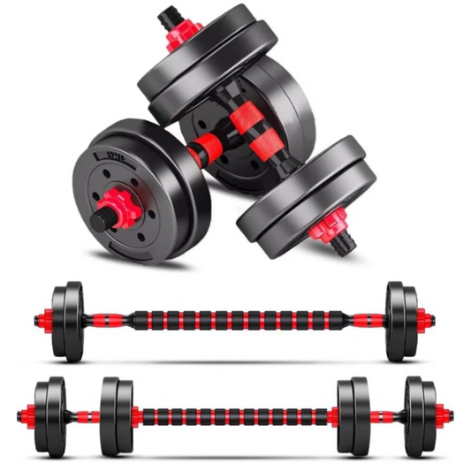 Adjustable-Dumbbells-Sets Free Weights Dumbbells Set of 2 Convertible To Barbell A Pair of Lightweight for Home Gym Equipment 20/30/40/60/80lbs