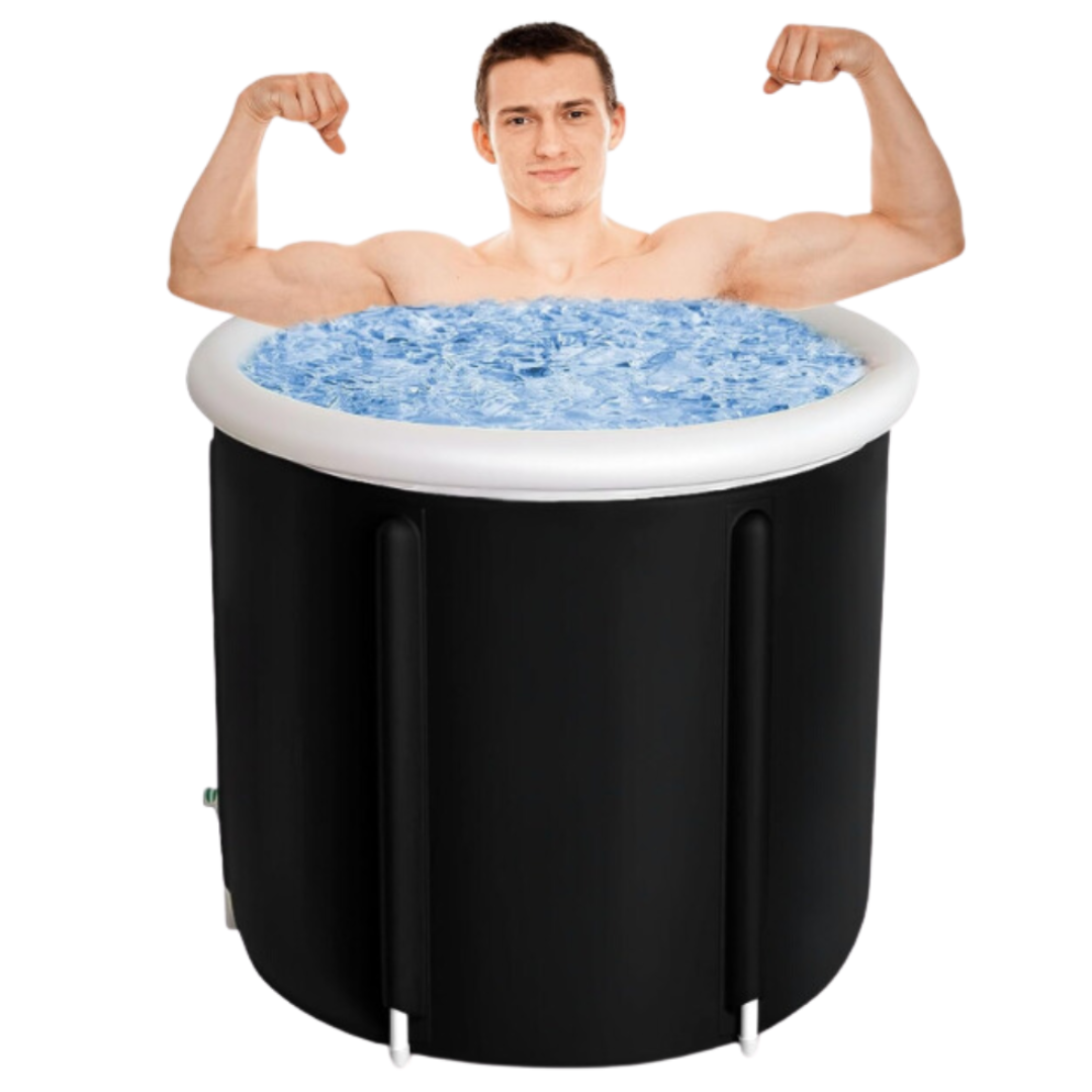 Therapy Ice Bath Pod Cold Water Plunge 3X Thermal Insulated Layers UFO Insulated Lid All Weather Cover Portable Outdoor Ice Bath Pod