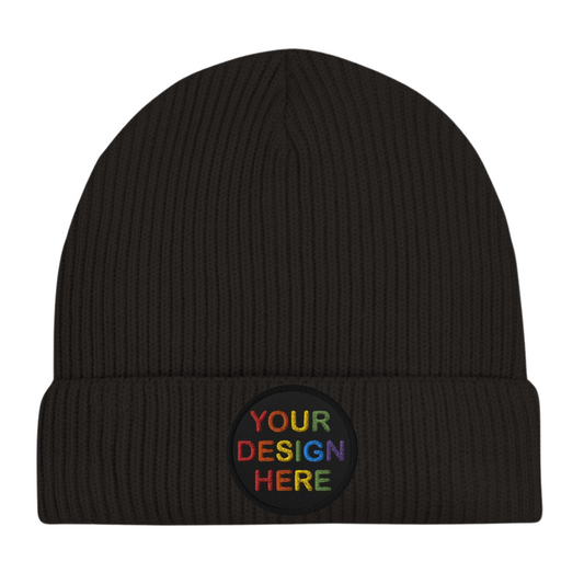 Cotton Beanie Unisex Customizable Logo Own Design Print Photo Picture Personalization Embroidery Direct-to-Garment