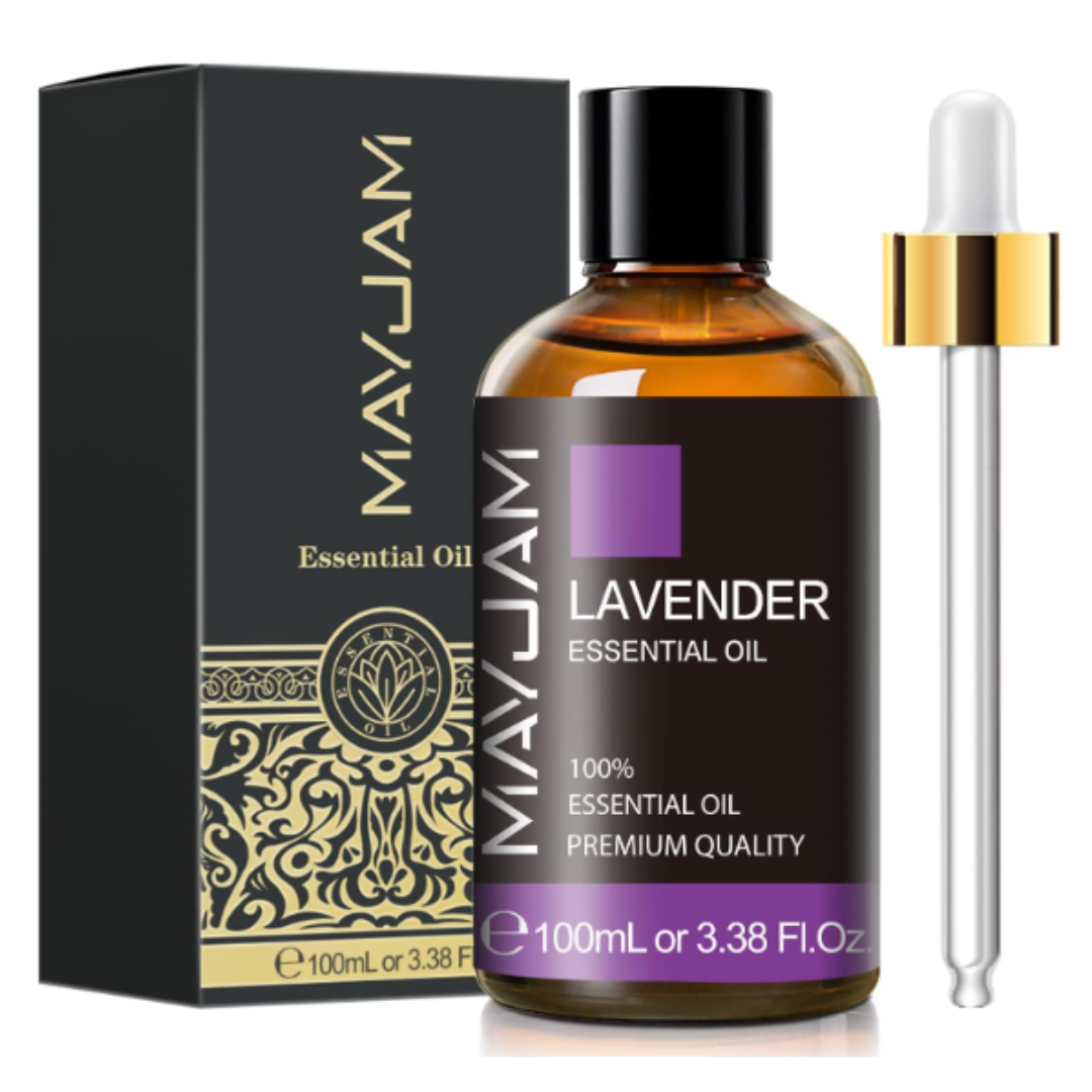 Essential Oil 100ML MAYJAM Pure Essential Oils for Diffusers Massage Lavender Oil for Soap Candle Organic Making Huge 3.38FL.OZ Bottle