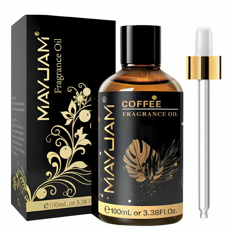 Essential Oil 100ML MAYJAM Pure Essential Oils for Diffusers Massage Coffee Organic Oil for Soap Candle Organic Aromatherapy Making Huge 3.38FL.OZ Bottle