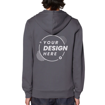 Classic Unisex Zip Hoodie - Customizable Staff Logo Personalize Custom Logo Embroidery Direct-to-Garment