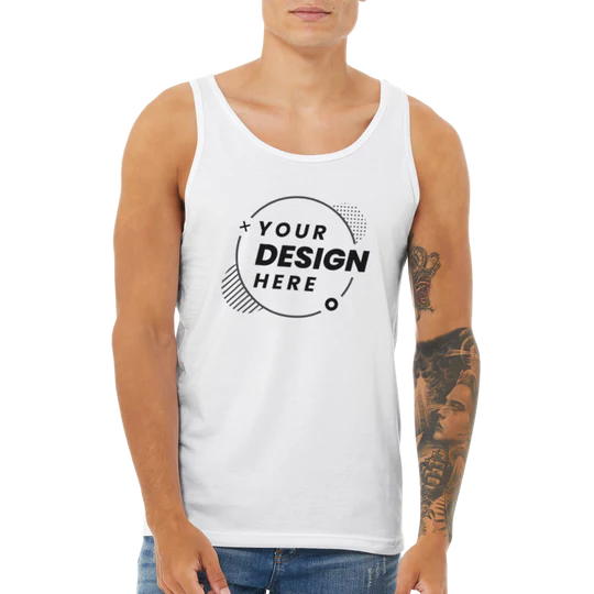 Premium Unisex Tank Top - Customizable Staff Logo Personalize Embroidery Direct-to-Garment