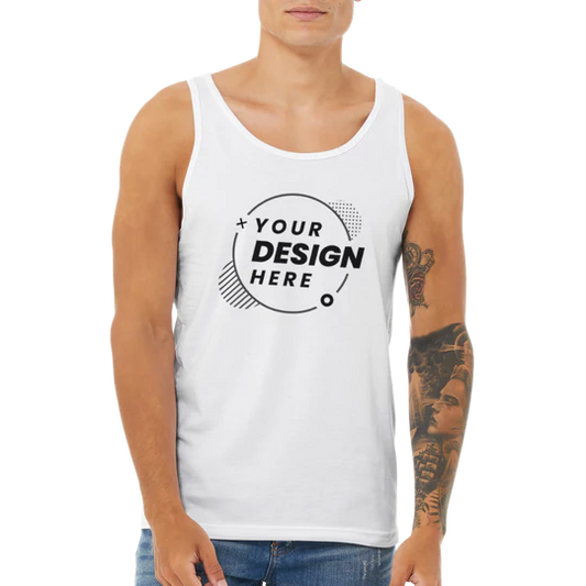 Premium Unisex Tank Top - Customizable Staff Logo Personalize Embroidery Direct-to-Garment