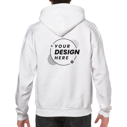 Classic Unisex Pullover Hoodie - Customizable Staff Logo Personalize Embroidery Direct-to-Garment