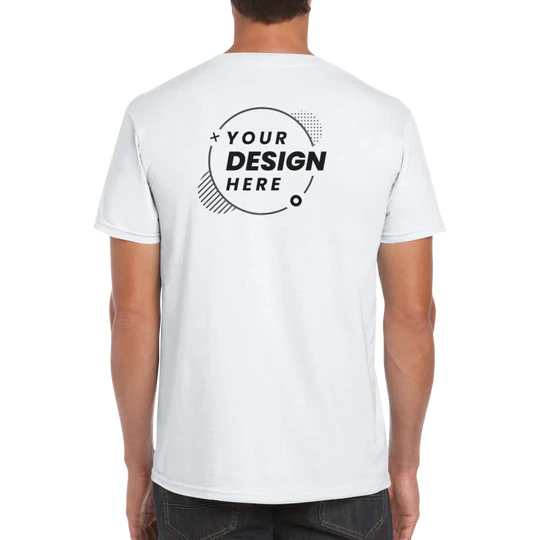 Short Sleeve Mans T-shirt 100% Cotton Customize own Logo Photo Picture Phrase Personalize Embroidery Direct-to-Garment