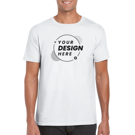 Short Sleeve Mans T-shirt 100% Cotton Customize own Logo Photo Picture Phrase Personalize Embroidery Direct-to-Garment