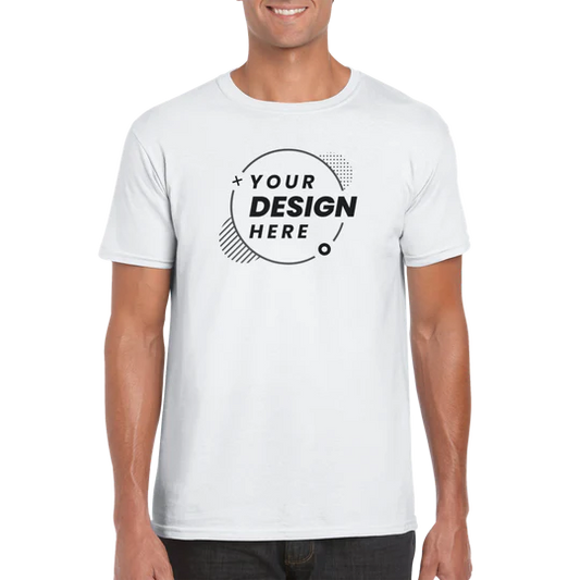 Ultra Cotton Unisex Crewneck T-shirt - Customizable Staff Logo Personalize Embroidery Direct-to-Garment